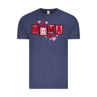 Vintage Denim Mother's Day mama hearts Vintage Tee - FaDigitalArtStudio