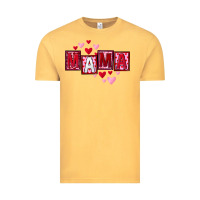Vintage Mustard Mother's Day mama hearts Vintage Tee - FaDigitalArtStudio