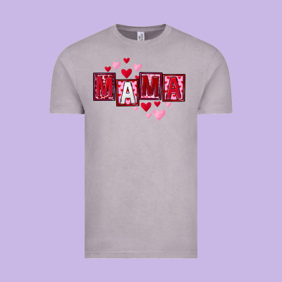 Mother's Day Mama Hearts Vintage Tee Designed By Fadigitalartstudio
