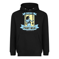 Black fight milk classic Heavyweight Hoodie - DesigneFamous