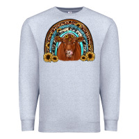 Heather Grey red angus rainbow Premium Sweatshirt - JahusDesignShop