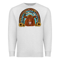 Oatmeal Heather red angus rainbow Premium Sweatshirt - JahusDesignShop