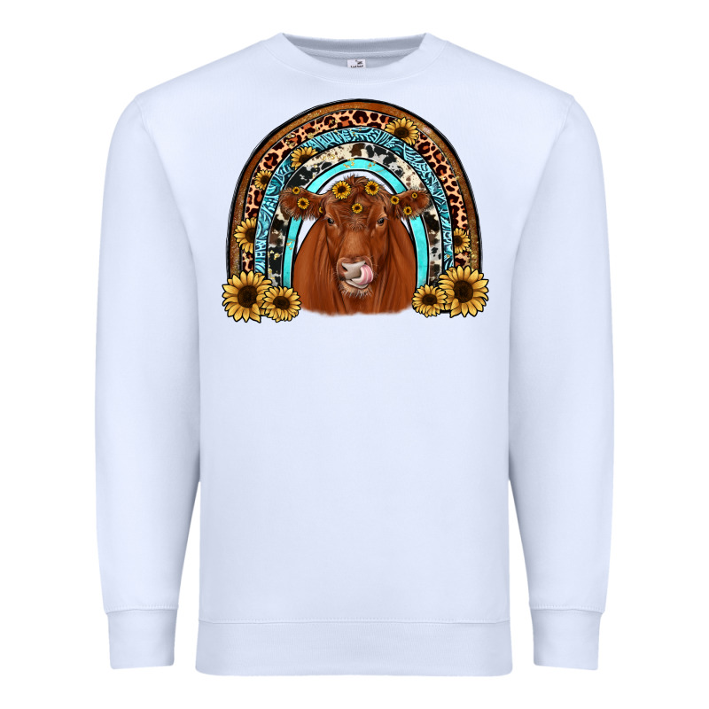 Red Angus Rainbow Premium Sweatshirt by JahusDesignShop | Teevron