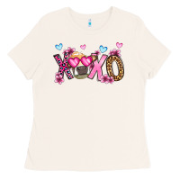 Bone xoxo cow valentine's day Ladies Tee - OliviaCreatesArt