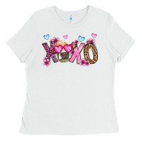 White xoxo cow valentine's day Ladies Tee - OliviaCreatesArt