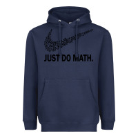 Navy just do math Heavyweight Hoodie - DesigneFamous