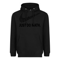 Black just do math Heavyweight Hoodie - DesigneFamous
