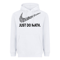 White just do math Heavyweight Hoodie - DesigneFamous