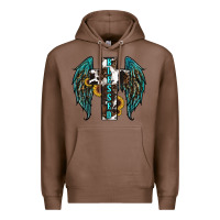 Chestnut western wings cross blessed Premium Hoodie - RanaPortraitStore