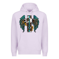 Lilac western wings cross blessed Premium Hoodie - RanaPortraitStore