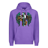 Purple western wings cross blessed Premium Hoodie - RanaPortraitStore