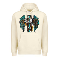 Sandshell western wings cross blessed Premium Hoodie - RanaPortraitStore