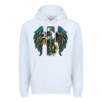 White western wings cross blessed Premium Hoodie - RanaPortraitStore