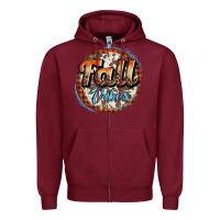 Burgundy fall vibes Zipper Hoodie - AdoDesignShop