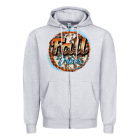 Heather Grey fall vibes Zipper Hoodie - AdoDesignShop