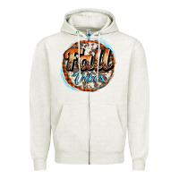 Oatmeal Heather fall vibes Zipper Hoodie - AdoDesignShop