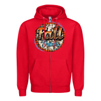 Red fall vibes Zipper Hoodie - AdoDesignShop