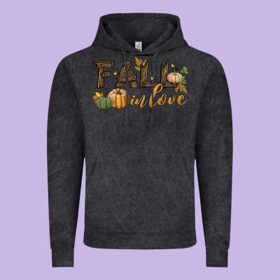 Fall In Love Vintage Hoodie Designed By Bundleandbundleshop