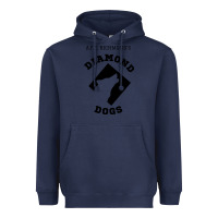 Navy lassos diamond dogs classic Heavyweight Hoodie - DesigneFamous