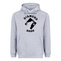 Heather Grey lassos diamond dogs classic Heavyweight Hoodie - DesigneFamous