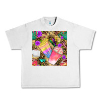 Lunar Rock school girl coffee cup with leopard seamless pattern bbs Urban Heavy Tee - BundleAndBundleShop