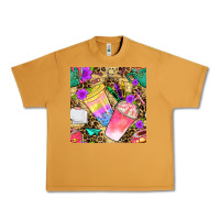 Peanut Butter school girl coffee cup with leopard seamless pattern bbs Urban Heavy Tee - BundleAndBundleShop
