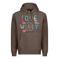 Coffee love more worry less Premium Hoodie - RacoonDesign