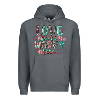 Rock love more worry less Premium Hoodie - RacoonDesign