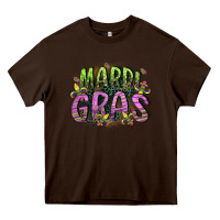 Chocolate Brown mardi gras Heavy Core Tee - CowGirlArtShop