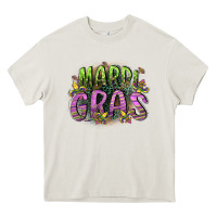 Cream mardi gras Heavy Core Tee - CowGirlArtShop
