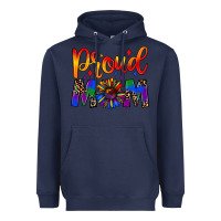 Navy proud mom Heavyweight Hoodie - JahusDesignShop