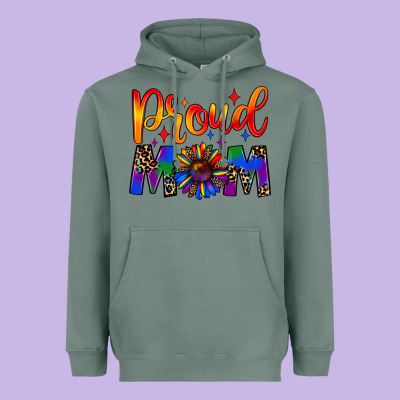 Proud Mom Heavyweight Hoodie Designed By Jahusdesignshop