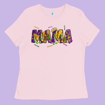 Mama Mardi Gras Ladies Tee Designed By Oliviacreatesart