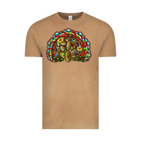 Vintage Camel christmas rainbow with leopard cactus Vintage Tee - RanaPortraitStore