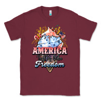 Burgundy America ice cream Classic Tee - HowdyJamesFarm