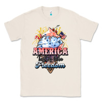 Natural America ice cream Classic Tee - HowdyJamesFarm