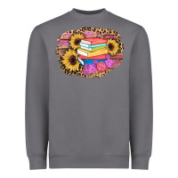 Storm books sunflower back to school background Heavyweight Sweatshirt - AdoDesignShop