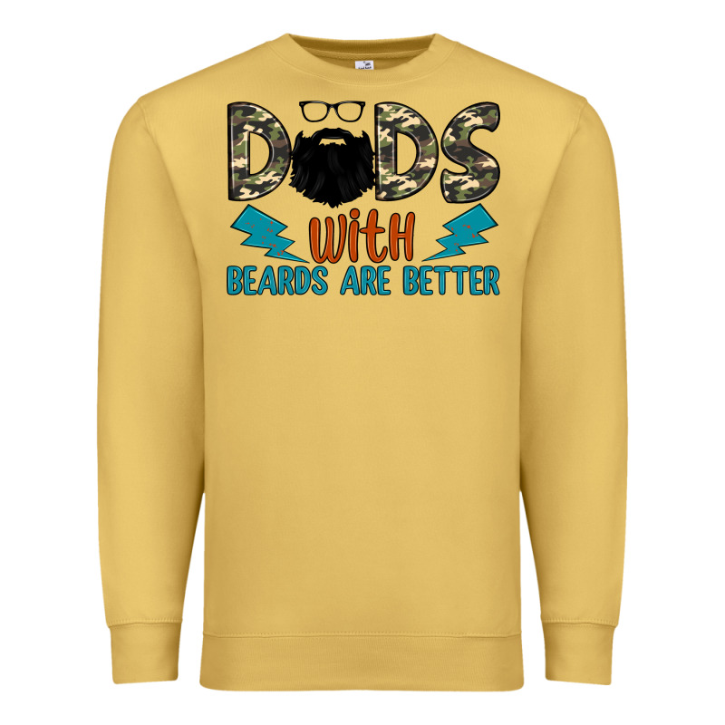 Dads With Beards Are Better Premium Sweatshirt by JahusDesignShop | Teevron