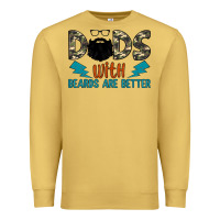 Antique Gold dads with beards are better Premium Sweatshirt - JahusDesignShop