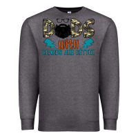 Charcoal Heather dads with beards are better Premium Sweatshirt - JahusDesignShop