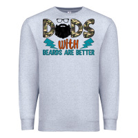 Heather Grey dads with beards are better Premium Sweatshirt - JahusDesignShop