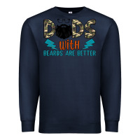 Navy dads with beards are better Premium Sweatshirt - JahusDesignShop