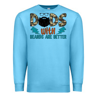 Ocean Blue dads with beards are better Premium Sweatshirt - JahusDesignShop