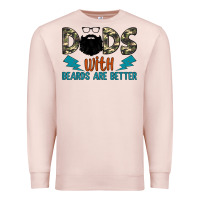Pale Pink dads with beards are better Premium Sweatshirt - JahusDesignShop