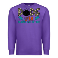 Purple dads with beards are better Premium Sweatshirt - JahusDesignShop