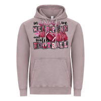 Vintage Zinc in october we wear pink and watch football Vintage Hoodie - FaDigitalArtStudio