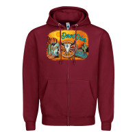 Burgundy desert vibes Zipper Hoodie - AdoDesignShop