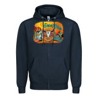 Navy desert vibes Zipper Hoodie - AdoDesignShop