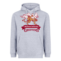 Heather Grey macewan academic Heavyweight Hoodie - DesigneFamous