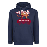 Navy macewan academic Heavyweight Hoodie - DesigneFamous